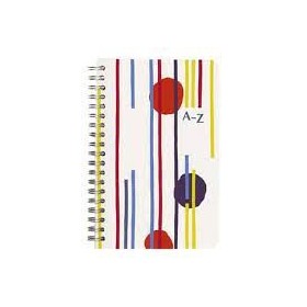 Punchy line, Carnet répertoire reliure intégrale 11 x 17 cm 100 pages, ass.