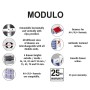 MODULO A4+ 3 tiroirs gris lumière/granit