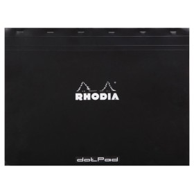 dotPad - bloc agrafé Rhodia BLACK N°38 42x31,8cm dot 80f 80g