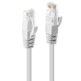 Câble réseau Blanc Cat.6 U UTP, 0.5m