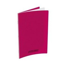 CAHIER CONQUERANT CLASSIQUE AGRAFE 210x297 96P 90G SEYES POLYPRO ROSE