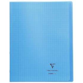 Koverbook piqué polypro transparent Bleu 24x32cm 96p séyès