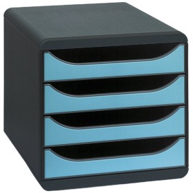 BIG BOX Iderama noir/bleu turquoise
