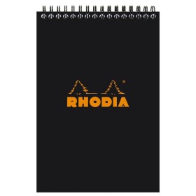 Bloc RI Rhodia Classic BLACK 14,8x21cm 80 f Q.5x5 microperf. 80g